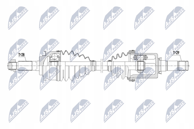 Привідний вал привідна ford ranger 2.2tdci 3.2tdci 2011- Оригінал