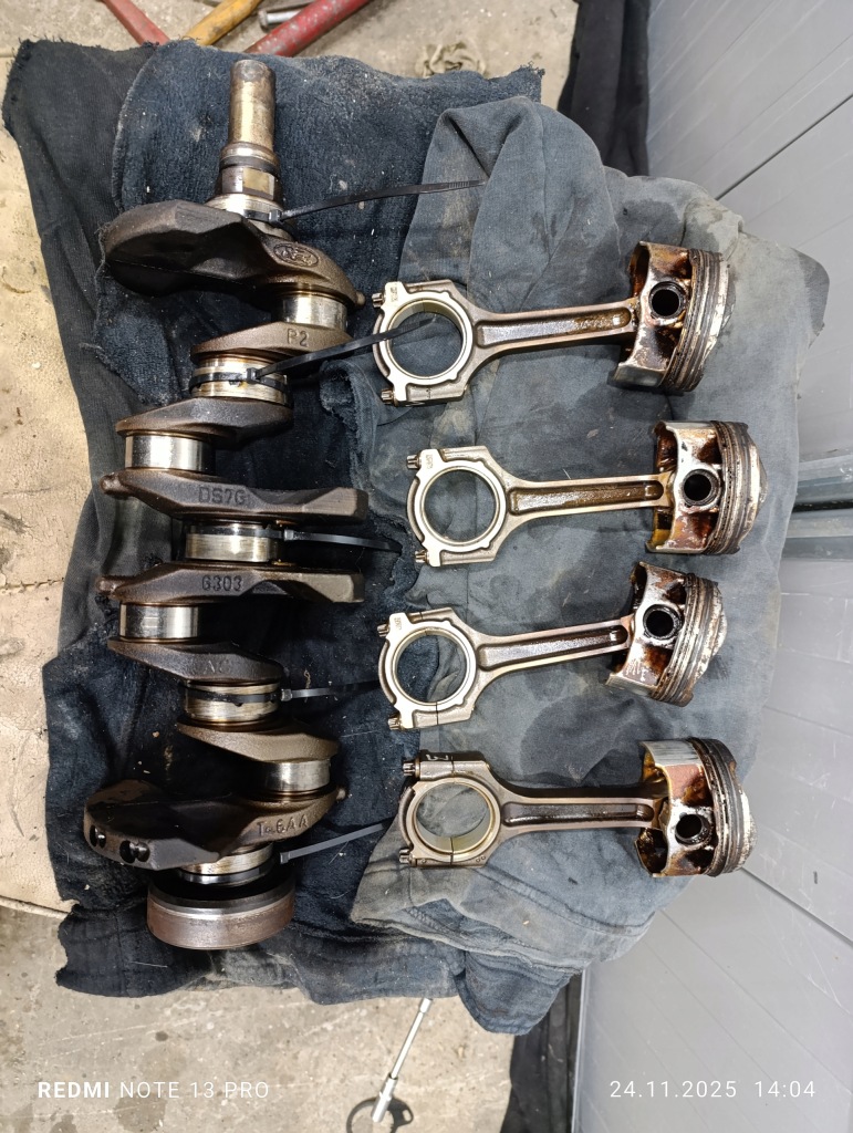 фото №1, Escape kuga mk2 1,5 wał колінчастий шатуни вкладиші