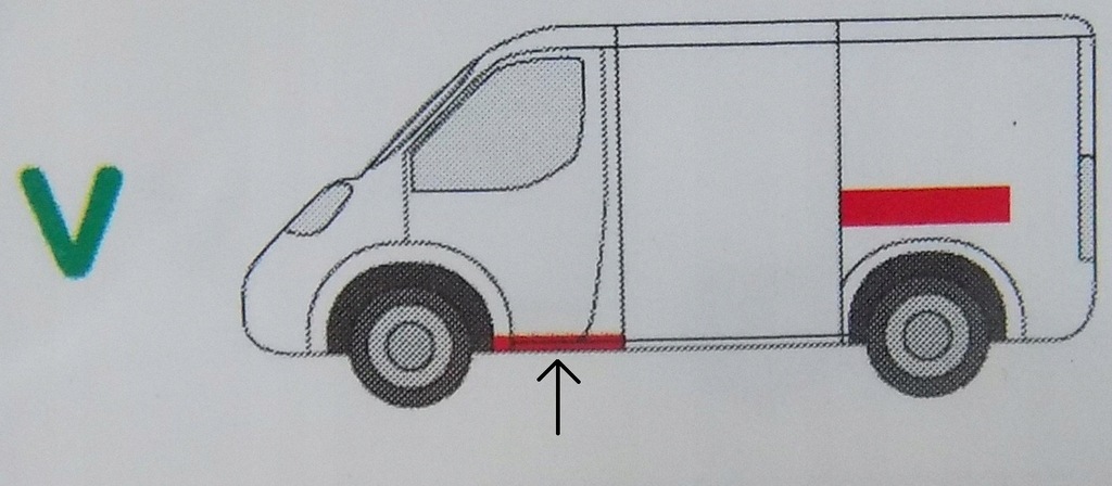 фото №2, Vito w638 ремкомплект порог дверь передних левый