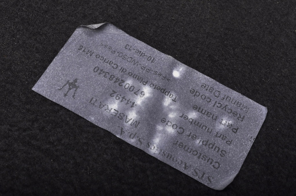 фото №13, Maserati ghibli iii пол обшивка багажника