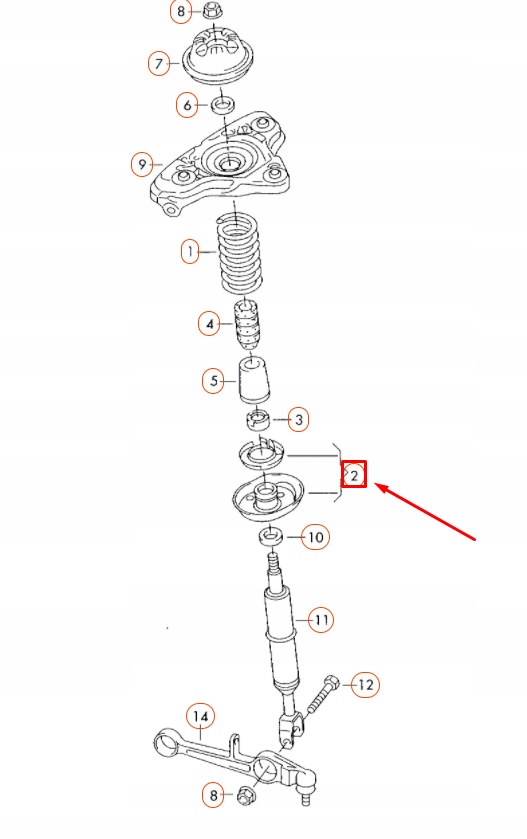 фото №7, Audi a4 b7 передняя часть lower spring disc 8e0412066b