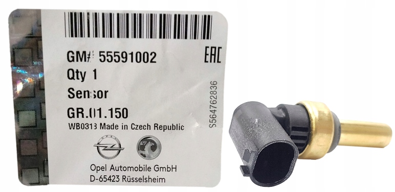 фото №1, Оригинал - датчик температуры жидкость радиатора gm 55591002