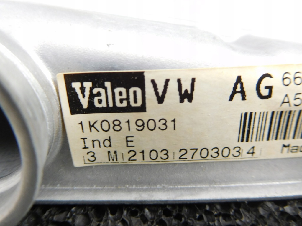 фото №6, Отопитель теплообменник тепла vag vw audi 1k0819031