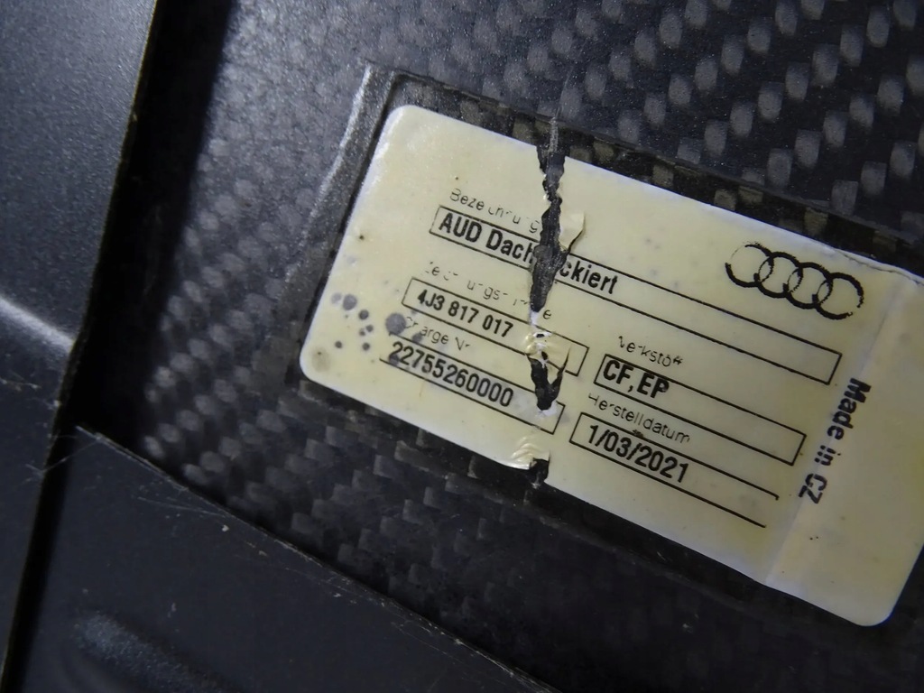 фото №9, Дах audi e-tron gt rs 4j3 карбон