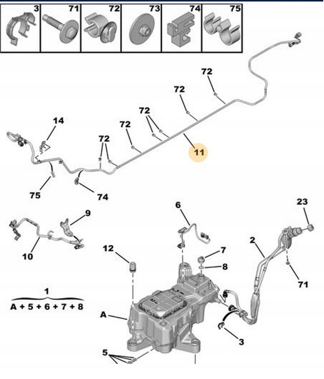 фото №1, Шланг сечовина berlingo partner 08- новий 9826294080 org