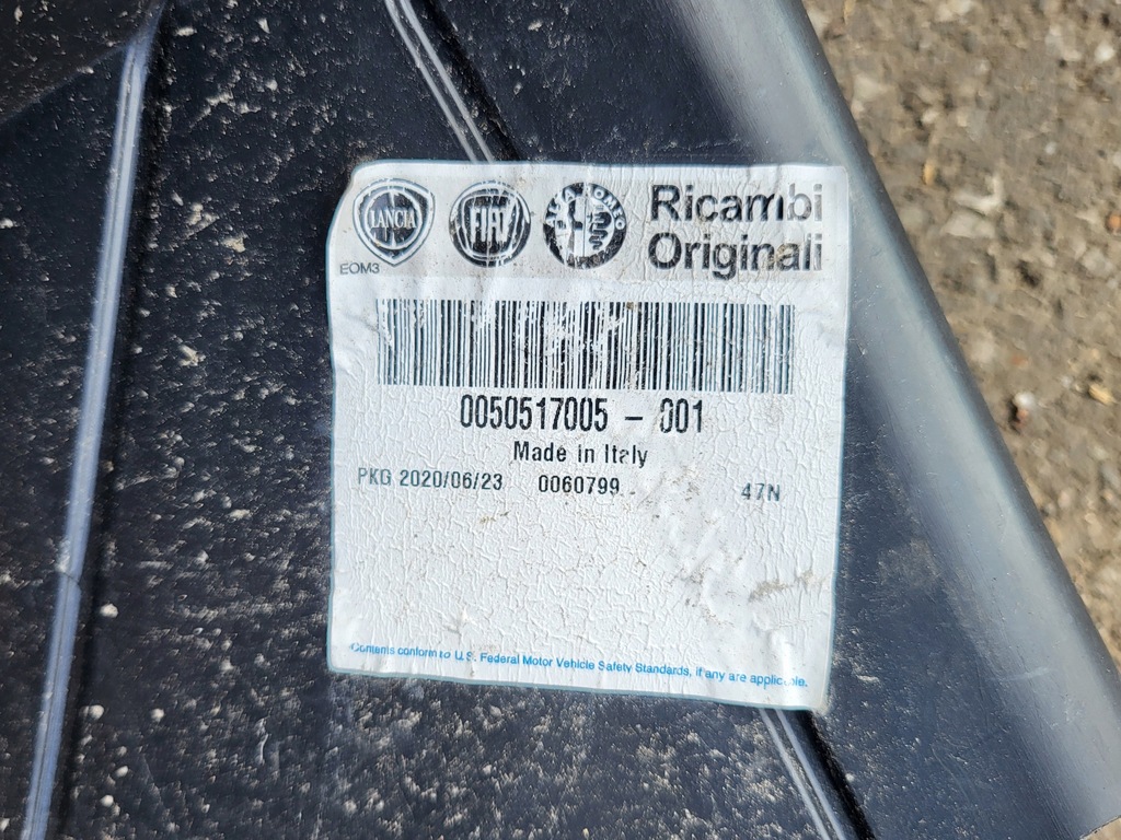 фото №10, Захист повітропровід повітря з поперечина передній alfa romeo giulietta оригінальний номер