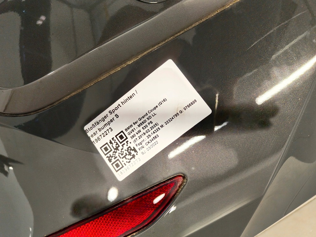 фото №8, Bmw 8 g16 бампер задня задній 6pdc c36 m-pakiet