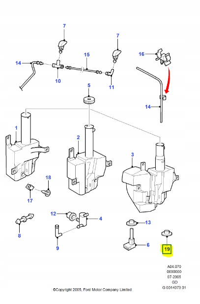 фото №7, Штекер - заглушка омивач скло ford mondeo 1996-2000 оригінальний номер 1034063
