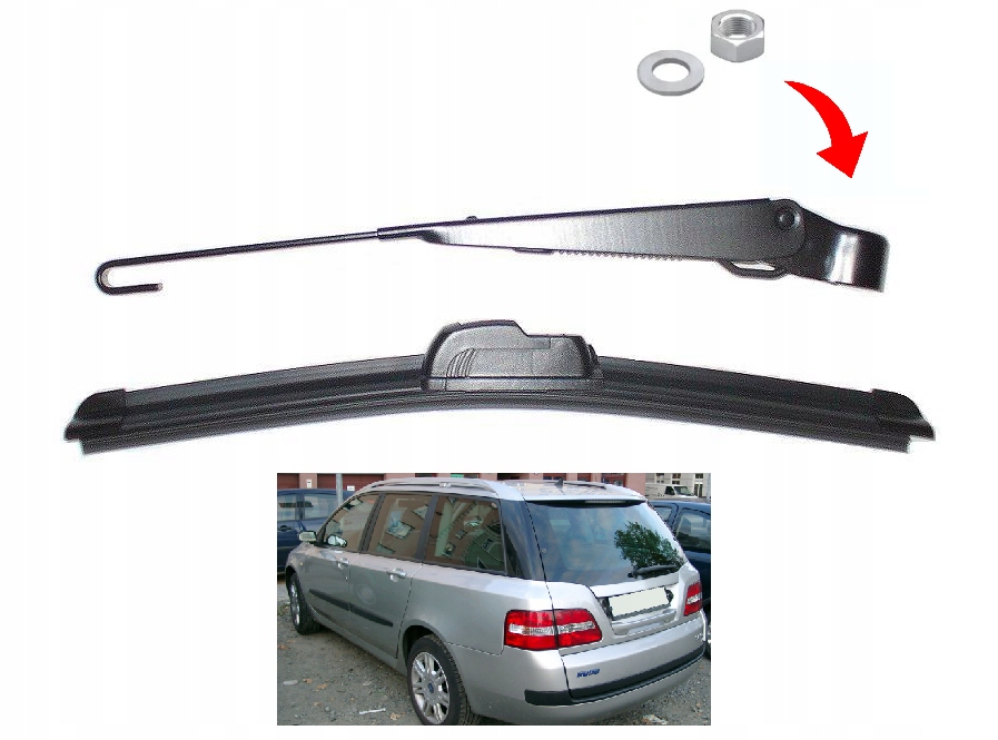 фото №1, Важіль + двірник na задня fiat stilo kombi