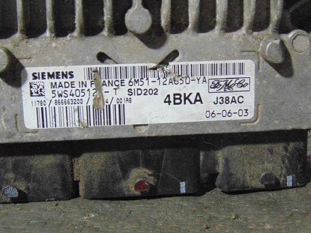 фото №4, Бортовий комп'ютер двигуна ford focus 1.8 tdci 6m5112a650ya