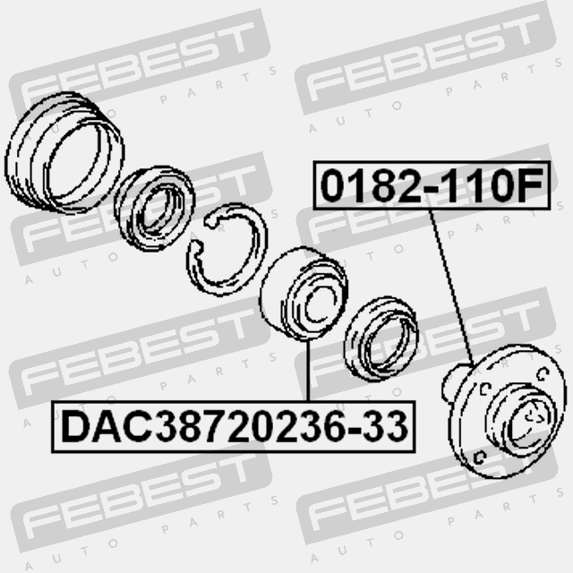 фото №11, Febest 0182-110f ступица колеса