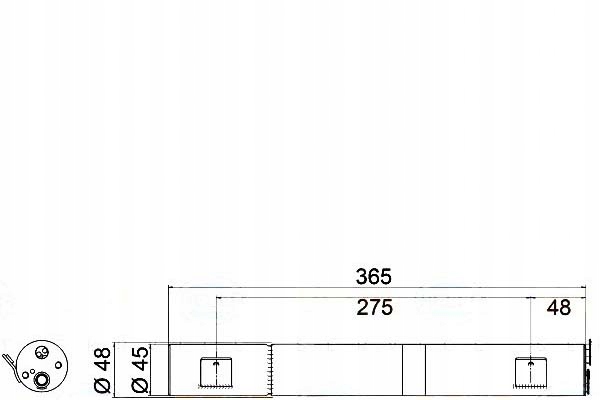 фото №1, Behr hella осушитель кондиционера 1698300058 a 8000