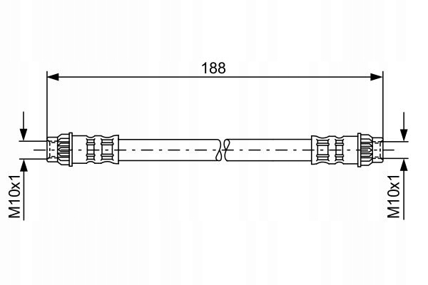 фото №2, Шланг гальмівний задня do renault twingo ii 1.2 tce