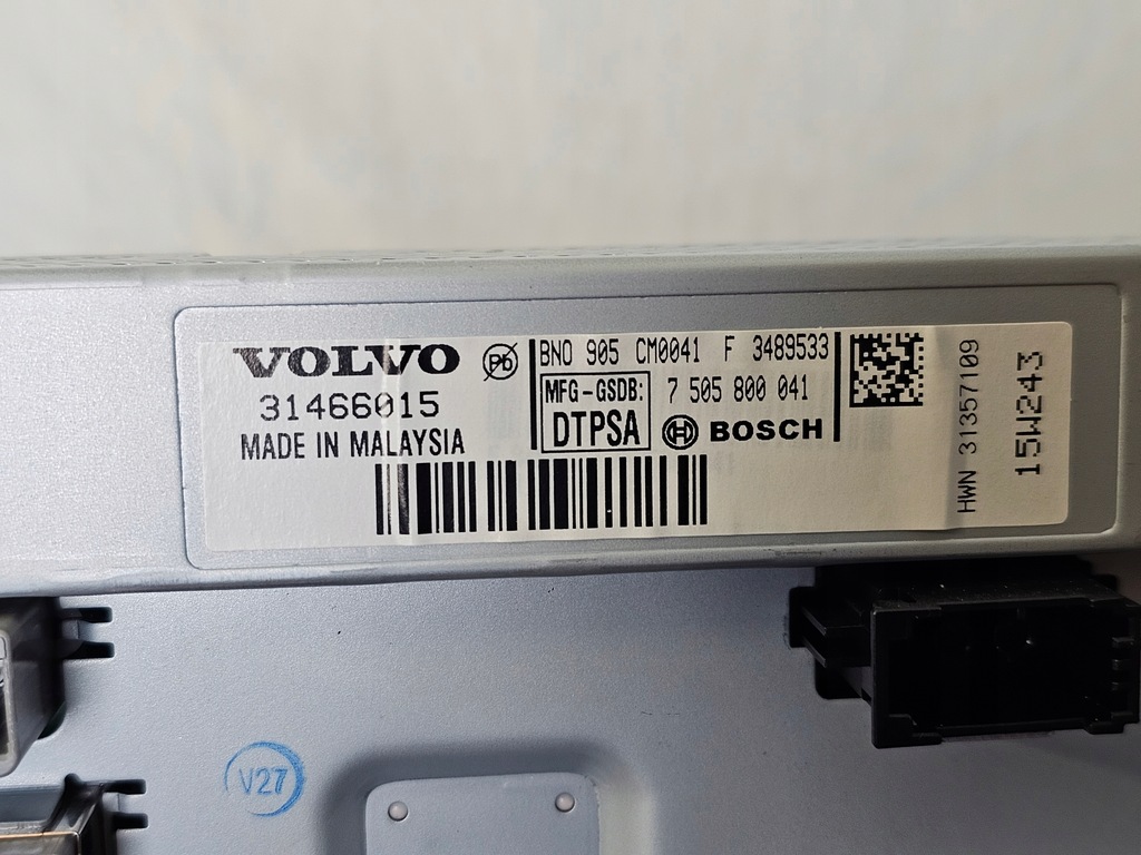 фото №5, Екран дисплей монітор радіо volvo v40 ii 31466015