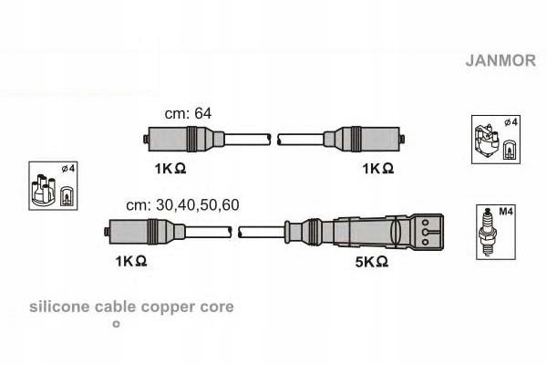 фото №2, Janmor дроти запалювання 641064
