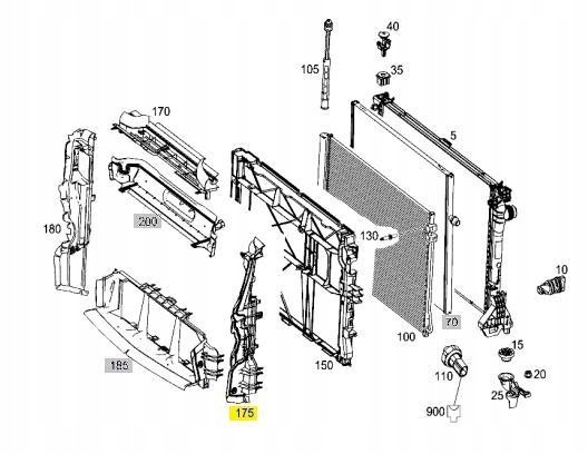 Напрямна повітря mercedes benz vito 109 110 111 114 оригінальний Київ