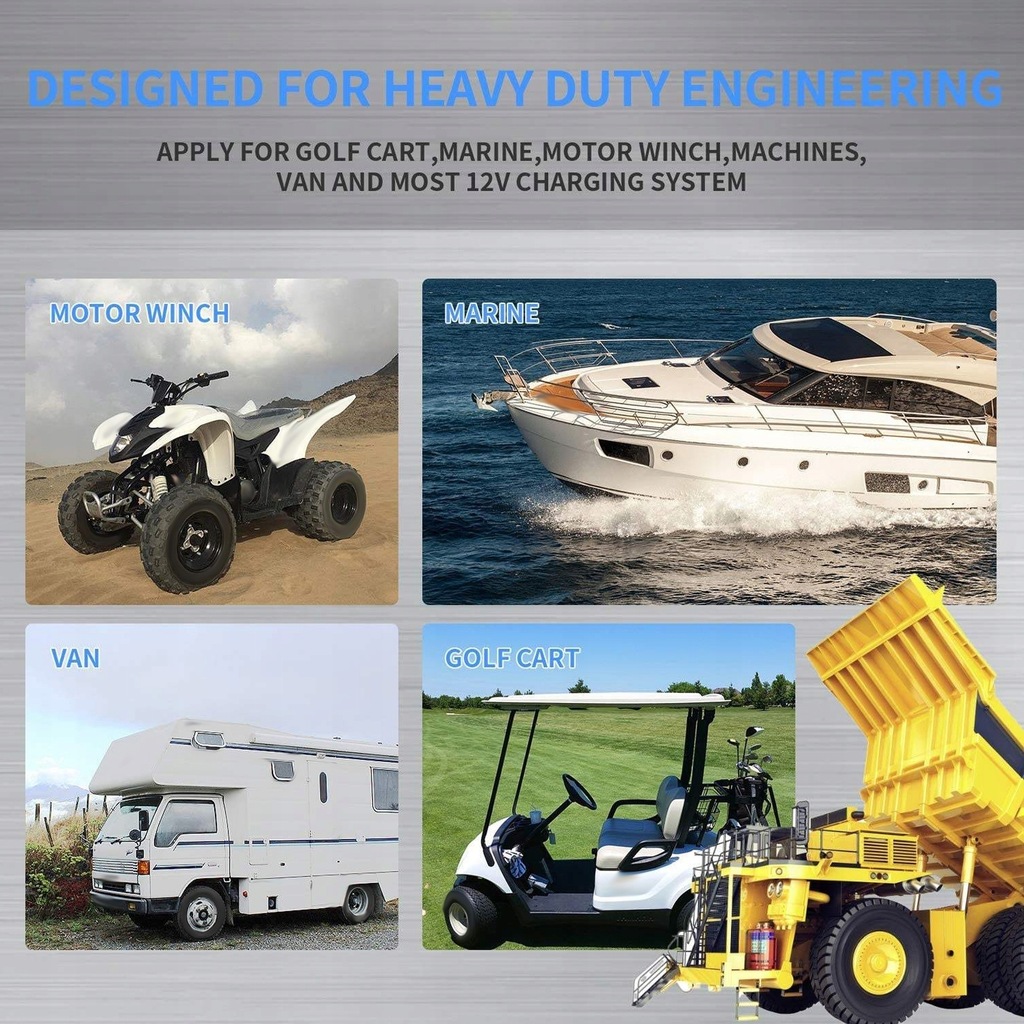 фото №9, Реле wciągarki універсальні dla atv utv 200a 12v