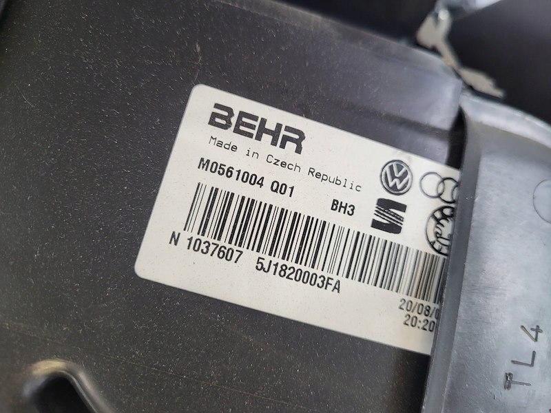 фото №7, Отопитель смеситель отопителя воздуходувка 5j1820003fa skoda roomster 5j