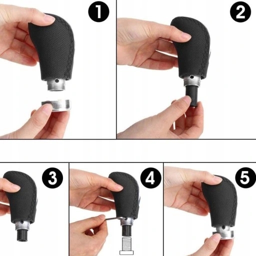 фото №5, Универсальная ручка переключения передач тюнинг кожа 6