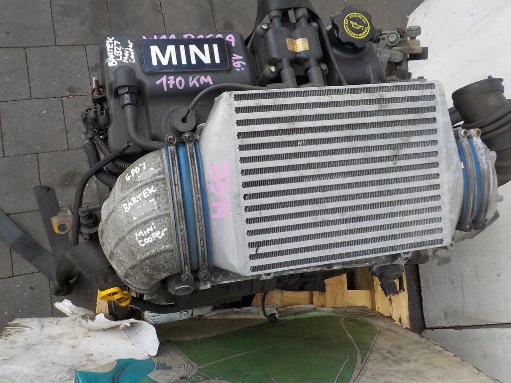 фото №14, Mini cooper r50 06r 1.6 компрессор 170km двигатель w11b16a w11b16aa kompletny
