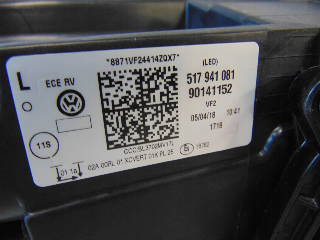 фото №10, Лампа ліва перед full led vw golf sportsvan 517941081