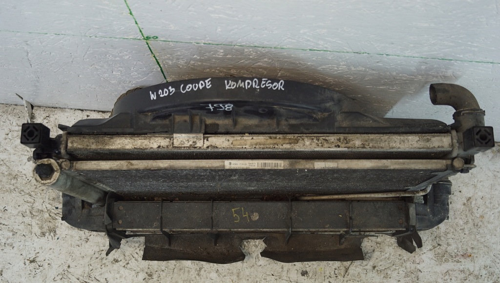 фото №7, Mercedes w203 компрессор комплект радиатор