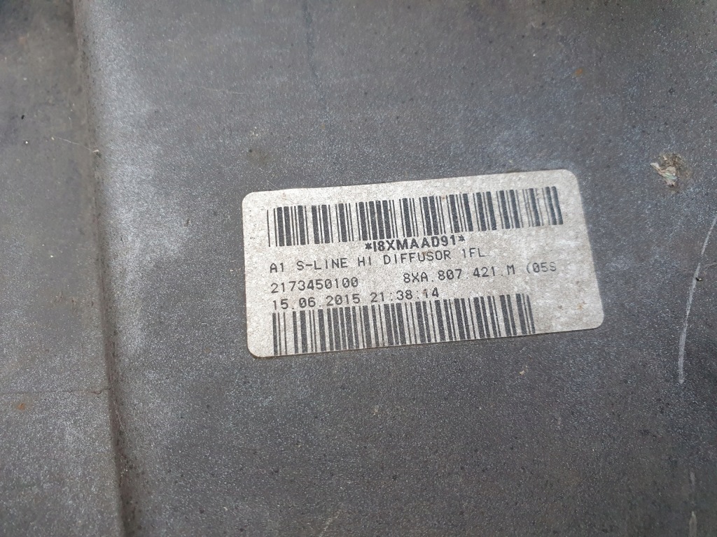 Спойлер бампера задня audi a1 lift s-line Зі Шроту