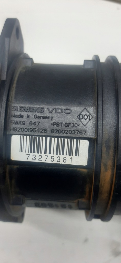 фото №5, Оригінальний номер renault витратомір повітря 1658000qac renault master 3. dci 05-