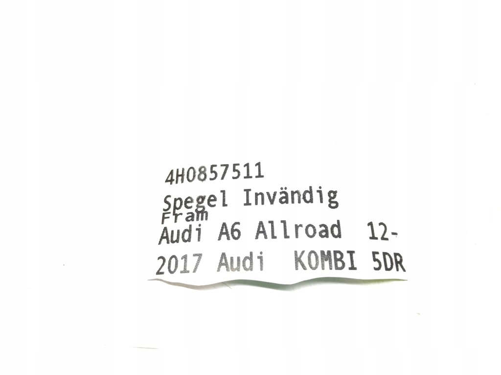 фото №10, Зеркало заднего вида камера audi a6 a7 a8 s6 s8 rs6 rs7 4h0857511