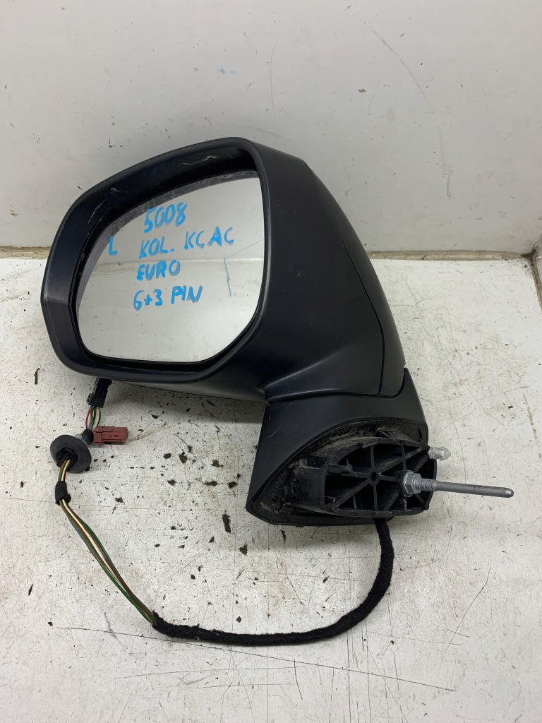 фото №1, Дзеркало ліва зовнішнє peugeot 5008 i lift 2014 kcac 6+3 9 pin
