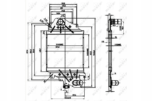 Інтеркулер renault clio 2 1,5dci 1,9dci nrf Київ