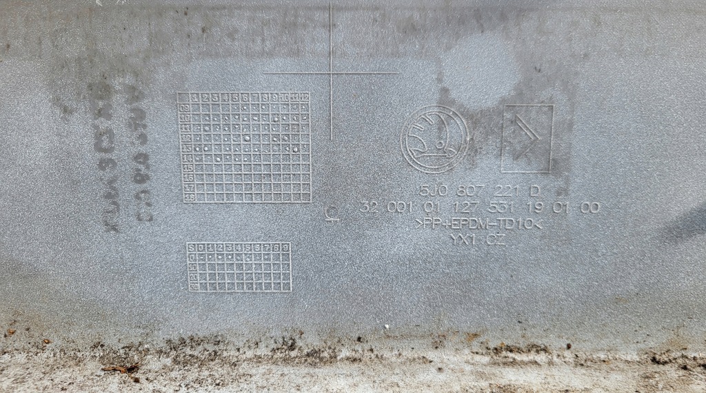 фото №9, Бампер передній перед skoda fabia ii 2 lift roomster оригінальний номер білий 5j0807221d