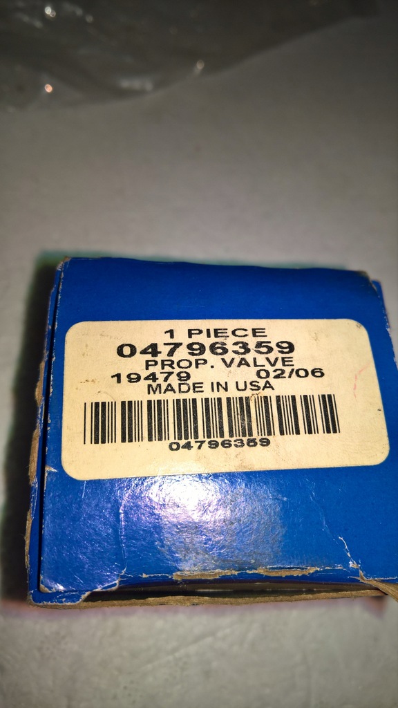 фото №5, Chrysler cirrus dodge stratus клапан дозуючий гальма головний 04796359