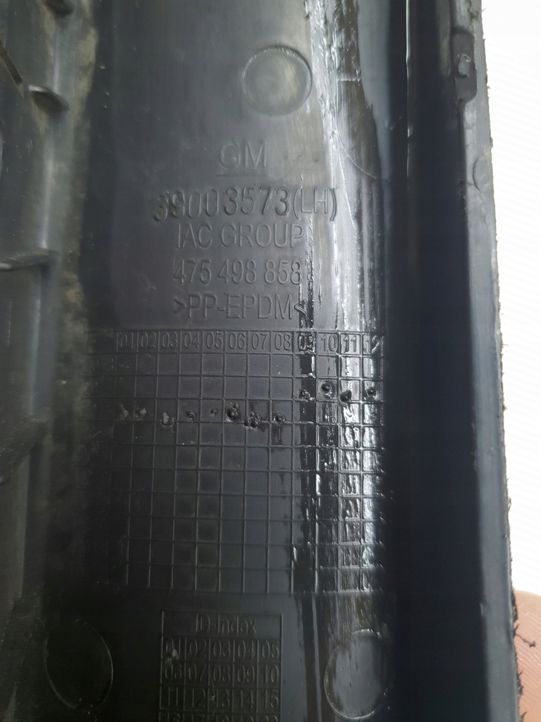 фото №7, Opel corsa e 14- гумовий елемент спойлер накладка-спойлер w бампер p