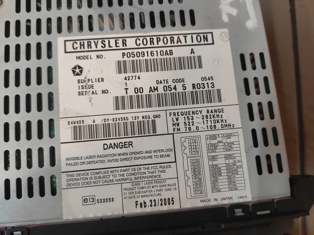 фото №12, Jeep cherokee liberty kj lift 2.8crd радіо програвач радіопрогравач oryg