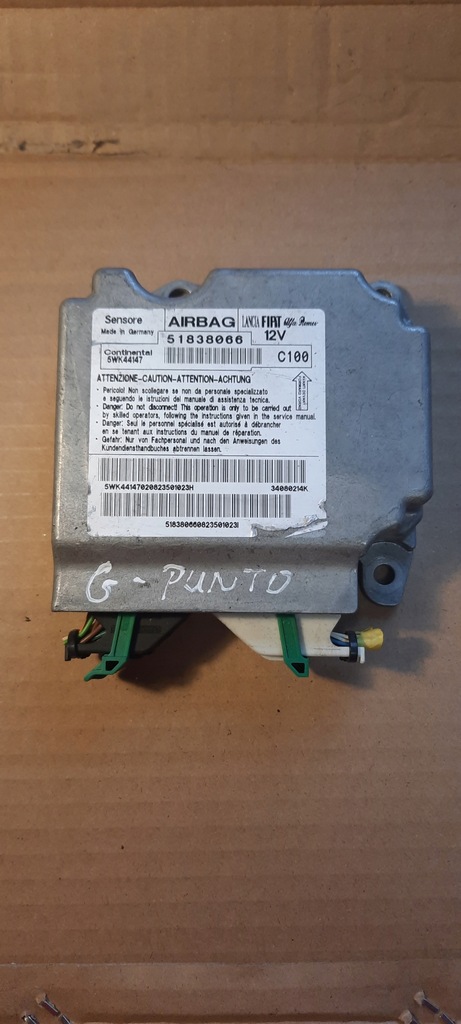 фото №1, Модуль подушка безпеки fiat grande punto 2005-2012 51838066