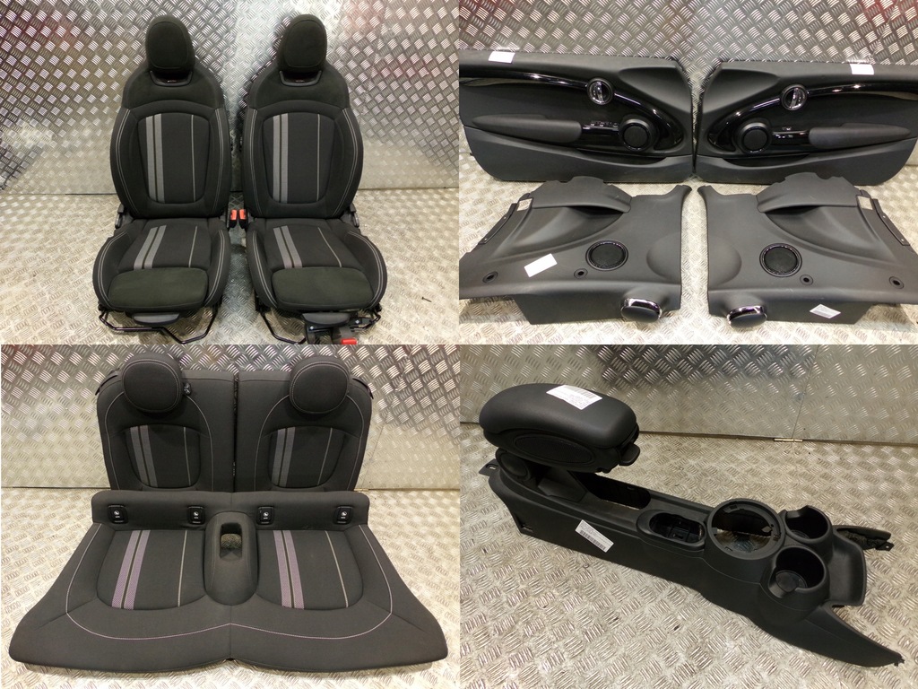 фото №1, Mini f57 jcw cabrio оббивка сидіння заднє сидіння обшивки тунель