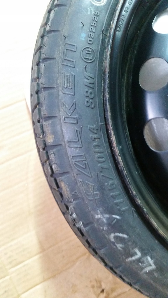 фото №8, Набор ремонтный колеса - колесо докатка запасное nissan micra k13 2010r