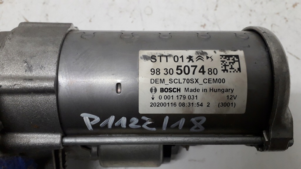 фото №8, Peugeot citroen 1.2thp стартер 9830507480
