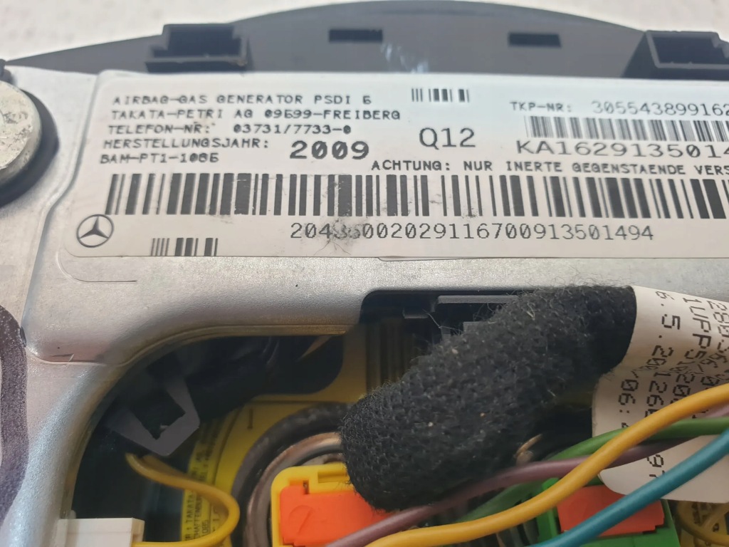 фото №7, Mercedes c w204 подушка повітряна подушка безпеки водія a2048600202 oryg