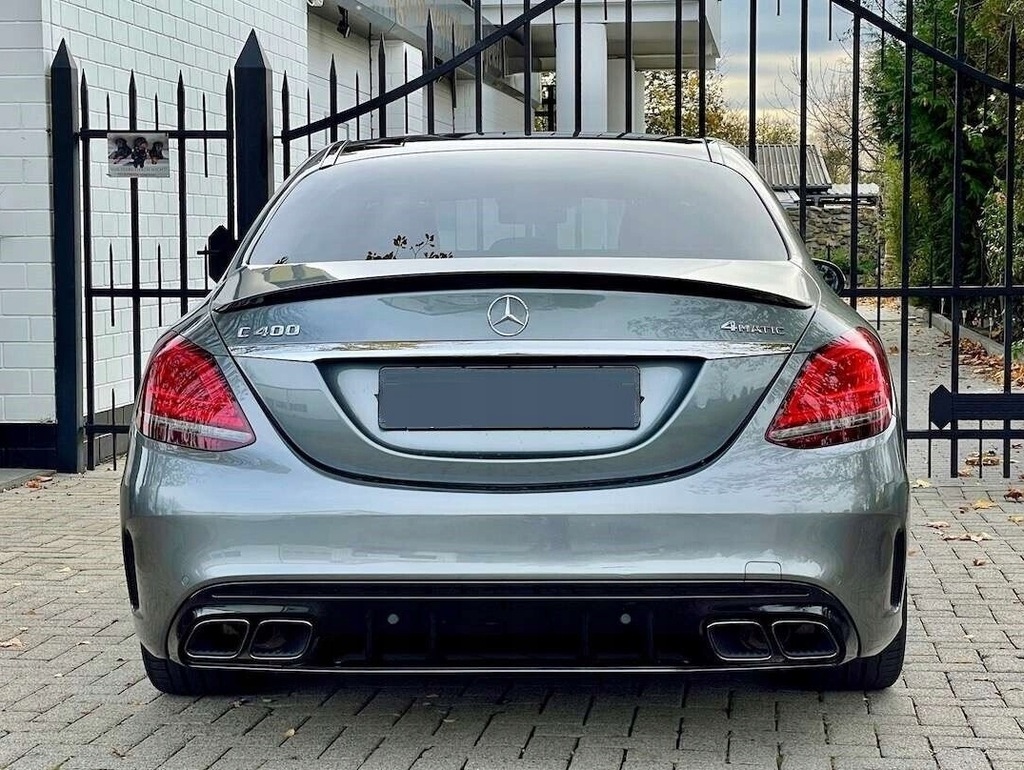 фото №10, Спойлер спойлер na кришка mercedes w205 sedan 14-21 amg look чорний блиск abs