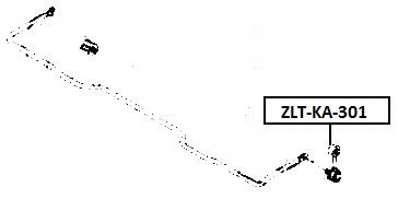 фото №2, З'єднувач стабілізатора задня kia shuma, shuma ii, sephia, sephia ii -04 l p