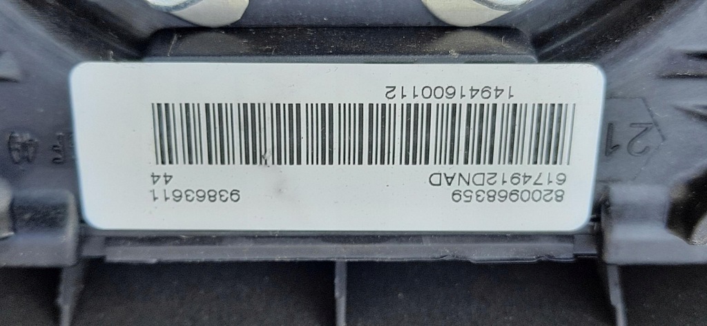 фото №6, Подушка безпеки подушка водія opel vivaro vauxhall 8200968359