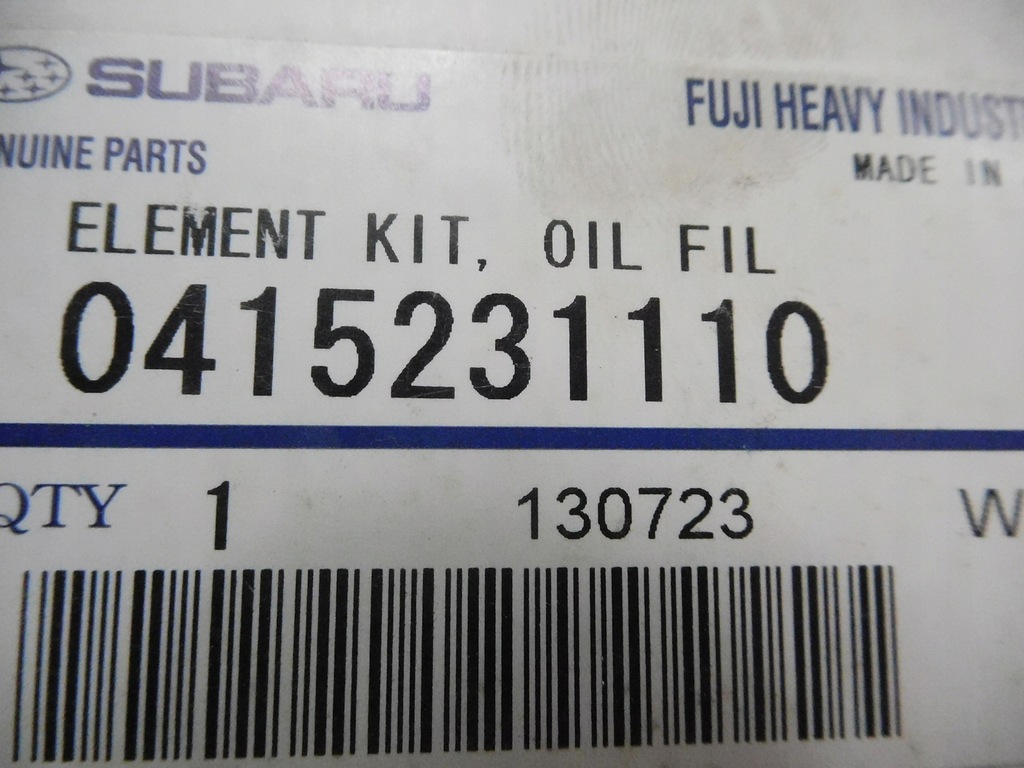 фото №7, Фільтр оливи subaru trezia оригінальний номер 415231110