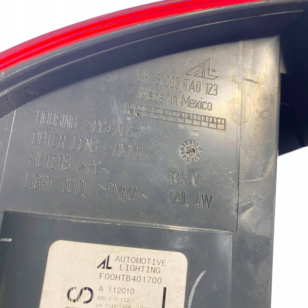 фото №13, Bmw x5 e70 2008 ліва сторона лампа задня