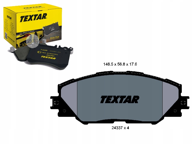 фото №1, Tex2433701 тормозные колодки ham. toyota перед rav4 iii 06-