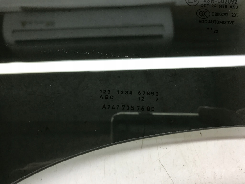 фото №8, Mercedes h247 gla стекло дверь правый задняя тонированная 20- a2477357600