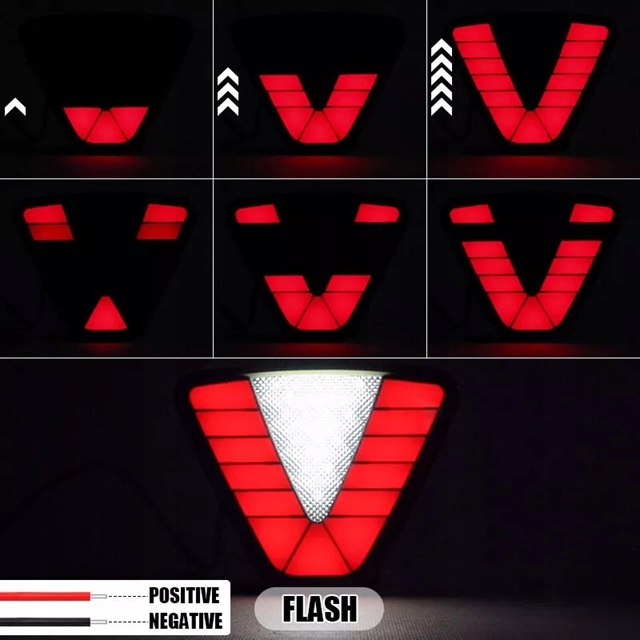 фото №14, Лампа задняя стоп третий свет стоп-сигнал универсальные красные mocne f1