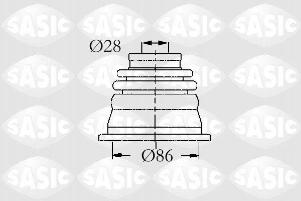 фото №2, 4003464 sasic защита шарнир wew.renault clio lag