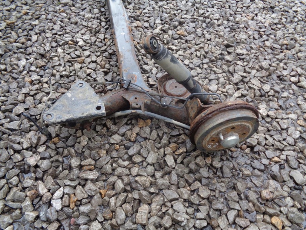 фото №6, Балка задняя подвеска oś задняя тяга тормозные барабаны fiat 500 07-